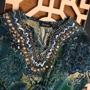 Jeweled Swim Cover-Up